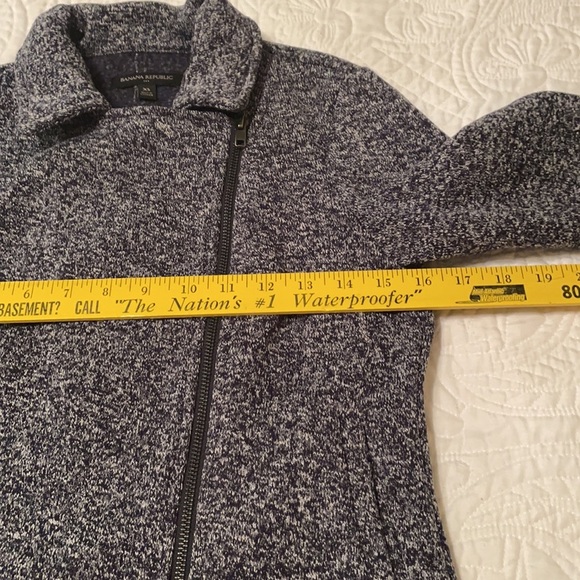Banana Republic Tweed Diagonal Zip Jacket Size XS - Picture 4 of 6